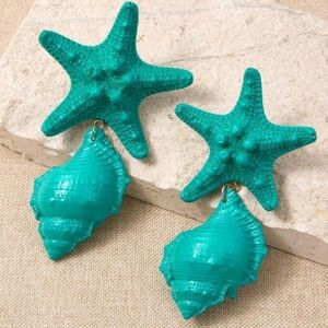 Big Starfish Mermaid Earrings